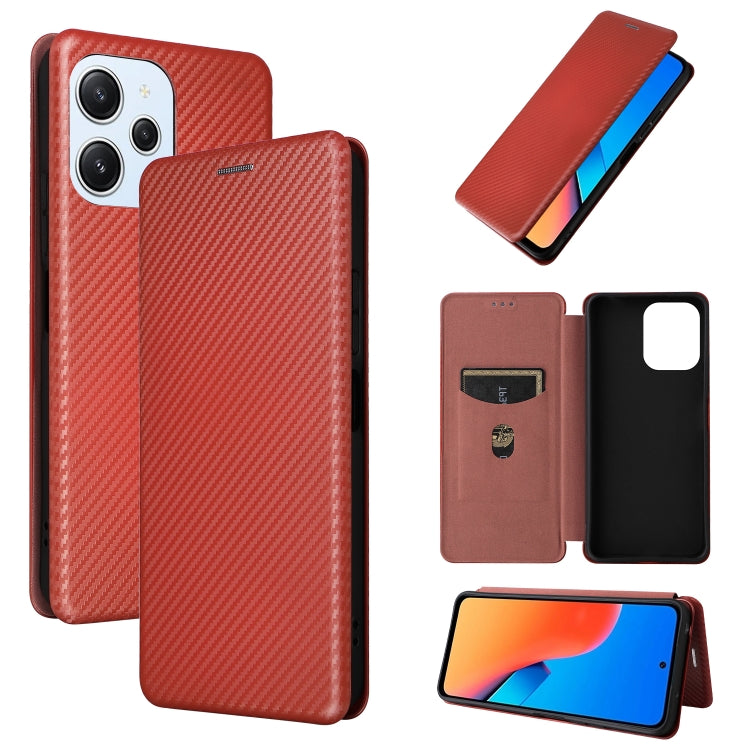 Carbon Fiber Texture Flip Leather Phone Case, For Xiaomi Redmi Note 13 Pro+ 5G, For Xiaomi Redmi Note 13 Pro, For Xiaomi Redmi K60 Ultra, For Xiaomi Redmi 12R / Poco M6 Pro