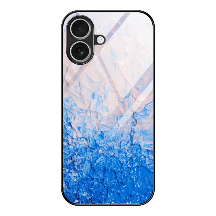 Marble Pattern Glass Protective Phone Case