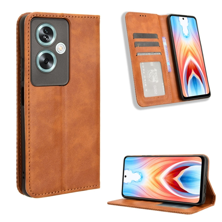 Magnetic Buckle Retro Texture Leather Phone Case, For OPPO Reno11 F 5G / F25 Pro 5G, For OPPO Find X7 5G, For OPPO Reno11 5G Global, For OPPO Reno11 Pro 5G Global, For OPPO Find X7 Ultra 5G, For OPPO A79 5G / A2 5G