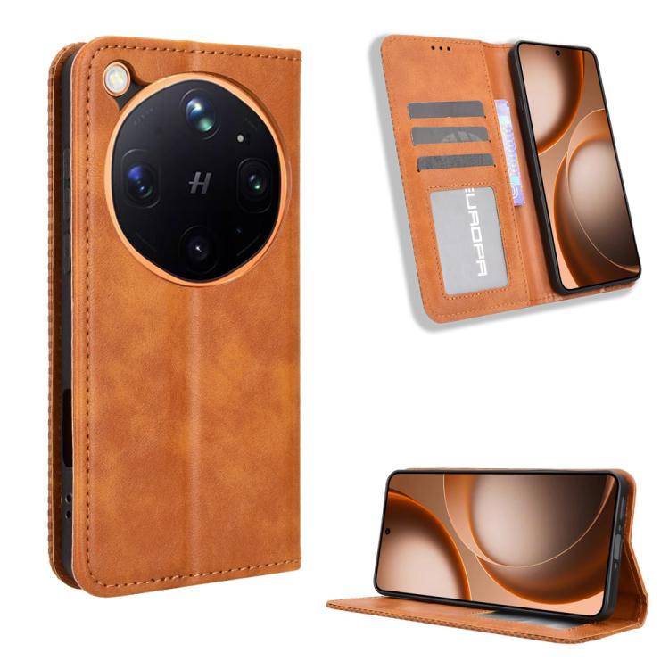 Magnetic Buckle Retro Texture Leather Phone Case, For OPPO A7 Pro Max / F35 Pro, For OPPO Reno16 F 5G / Reno16 FS 5G, For OPPO Reno15 A / Reno15 F 5G, For OPPO Reno16 Pro 5G / Reno 16 5G Global, For OPPO F33 Pro 5G, For OPPO Find X9 Ultra 5G