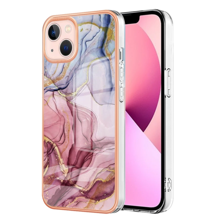 Electroplating Marble Dual-side IMD Phone Case, For iPhone 15 Pro Max, For iPhone 15 Pro, For iPhone 15 Plus, For iPhone 15