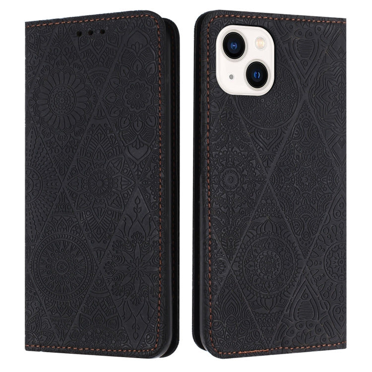Ethnic Embossed Adsorption Leather Phone Case
