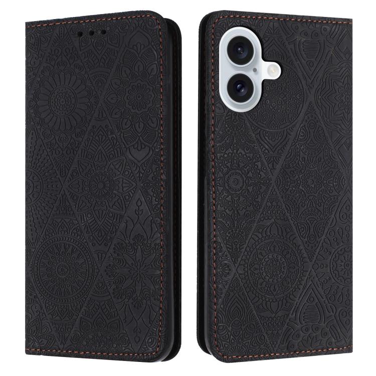 Ethnic Embossed Adsorption Leather Phone Case, For iPhone 17e / 16e, For iPhone 17 Pro Max, For iPhone 17 Pro, For iPhone 17