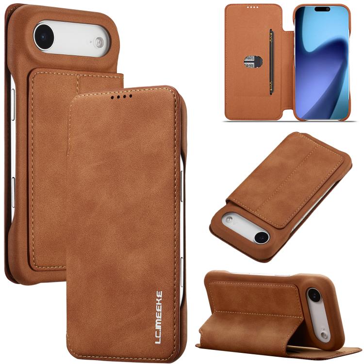LC.IMEEKE Hon Ancient Series Flip Leather Phone Case, For iPhone 18 Pro / 17 Pro, For iPhone 18 Pro Max / 17 Pro Max, For iPhone 17, For iPhone 17 Air
