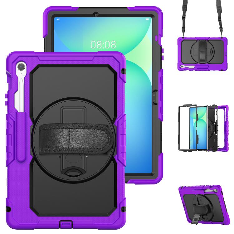 Lucky Wheel Grip Silicone Hybrid PC Tablet Case with Shoulder Strap