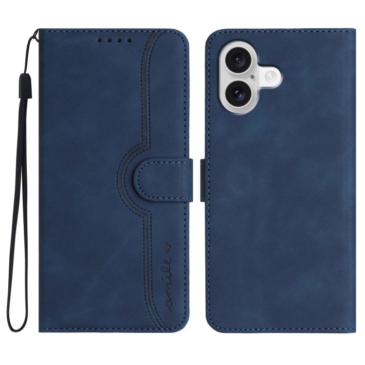 Heart Pattern Skin Feel Leather Phone Case, For iPhone 17e / 16e, For iPhone 17 Pro Max, For iPhone 17 Pro, For iPhone 17