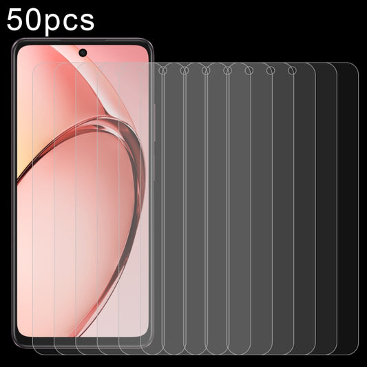 50 PCS/Pack 0.26mm 9H 2.5D Tempered Glass Film, For OPPO A80 5G / A3 5G India / 4G / A3x 4G, For OPPO Reno12 F 4G / A3 Energy / F27, For OPPO K12x / Reno12 F 5G / A3, For OPPO Reno12 Pro, For OPPO A2x / A1i 5G, For OPPO Reno11 China, For OPPO A2