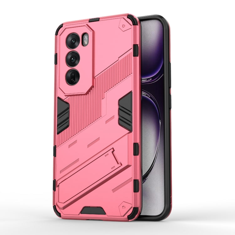 Punk Armor 2 in 1 PC + TPU Phone Case with Holder, For OPPO A3X 5G India, For OPPO Reno12 Pro Global, For OPPO Reno12 Global