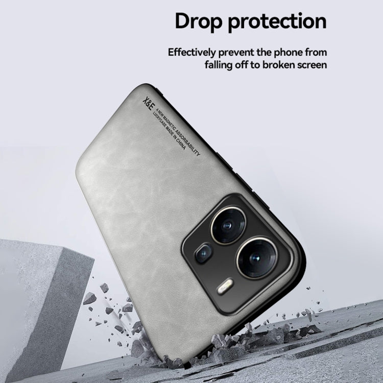 Skin Feel Magnetic Leather Back Phone Case, For vivo X200 Pro, For vivo Y300 Pro, For vivo V40 Lite, For vivo S19 Pro, For vivo S19, For vivo Y28 4G