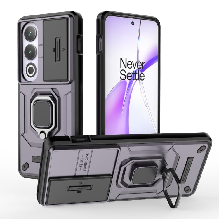 Sliding Camshield TPU + PC Shockproof Phone Case with Holder, For OnePlus 13 5G, For OnePlus Nord 4 5G Global, For OnePlus Ace 3 Pro 5G, For OnePlus ACE 3V