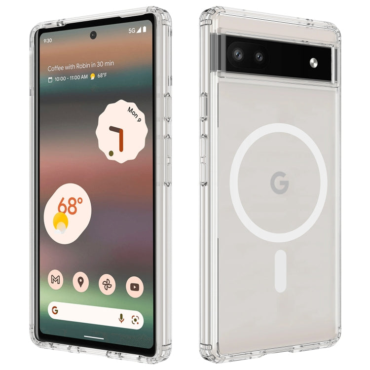 MagSafe Clear Acrylic PC Hybrid TPU Phone Case, For Google Pixel 10a, For Google Pixel 10 Pro XL, For Google Pixel 10 Pro, For Google Pixel 10, For Google Pixel 9a, For Google Pixel 9 Pro XL, For Google Pixel 9 Pro, For Google Pixel 9, For Google Pixel...