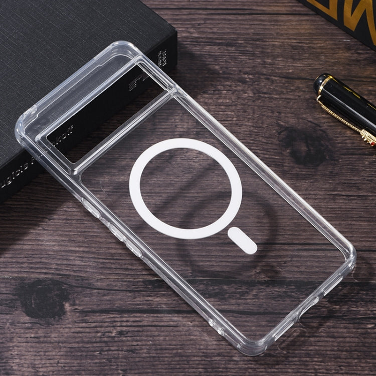 Transparent MagSafe Magnetic PC + TPU Phone Case, For Google Pixel 8 Pro, For Google Pixel 8, For Google Pixel 7a, For Google Pixel 7 Pro, For Google Pixel 7