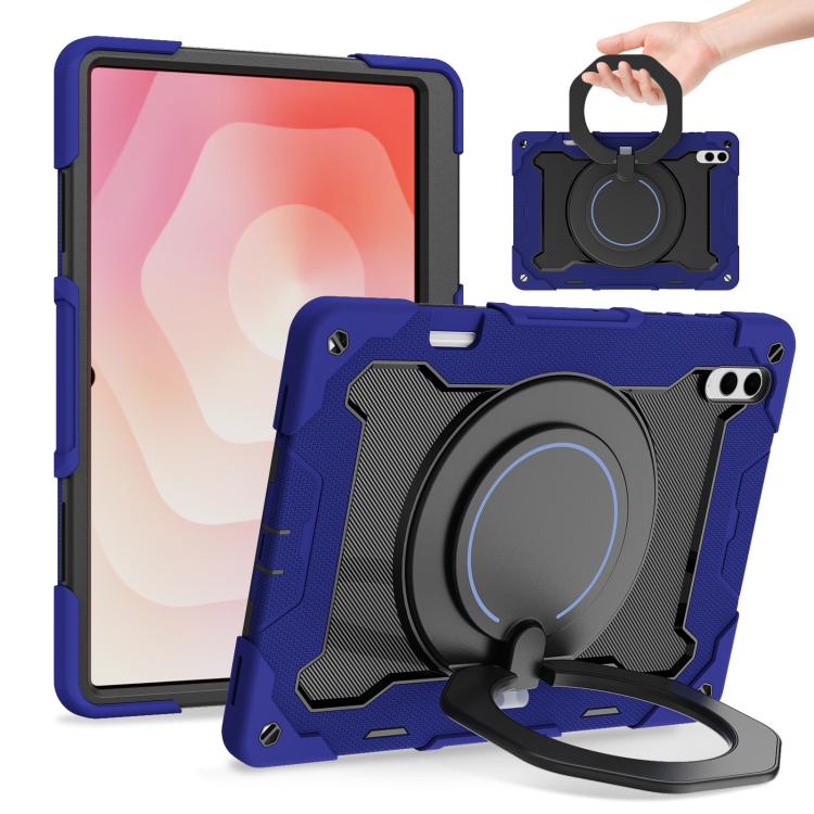 Armor Portable Rotating Ring Holder Silicone Tablet Case, For Samsung Galaxy Tab A11+ / A9+, For Samsung Galaxy Tab A11 / A9, For Samsung Galaxy Tab S10 Lite / S10 FE, For Samsung Galaxy Tab S11 Ultra