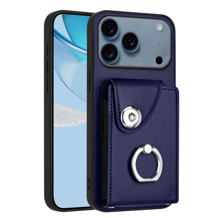 Organ Card Bag Ring Holder Phone Case, For iPhone 18 Pro / 17 Pro, For iPhone 18 Pro Max / 17 Pro Max, For iPhone 17e / 16e, For iPhone 17