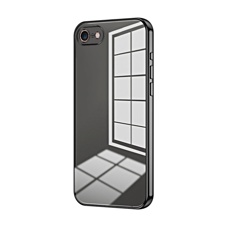 Transparent Plating Fine Hole Phone Case, For iPhone 14 Pro, For iPhone 14 Pro Max, For iPhone SE 2022 / 2020 / 8 / 7