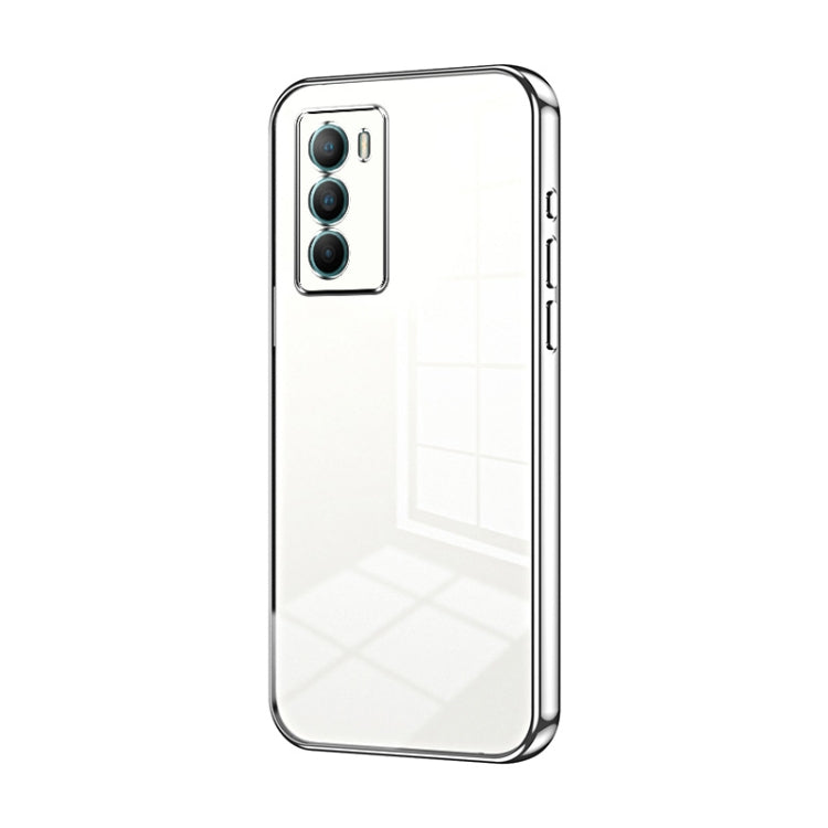 Transparent Plating Fine Hole Phone Case, For vivo S12 / V23 5G, For vivo S12 Pro / V23 Pro, For vivo T1 / iQOO Neo5 SE
