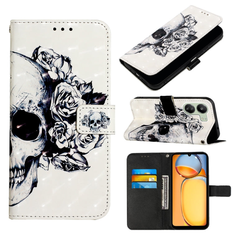 3D Painting Horizontal Flip Leather Phone Case
