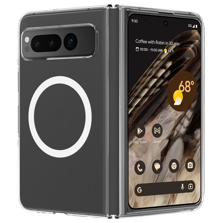 Scratchproof PC Transparent MagSafe Phone Case, For Google Pixel 10 Pro Fold, For Google Pixel 9 Pro Fold, For Google Pixel Fold