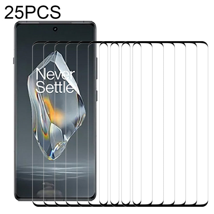 25pcs 9H HD 3D Curved Edge Tempered Glass Film, For OnePlus 13, For OnePlus Ace 4, For OnePlus Ace 3