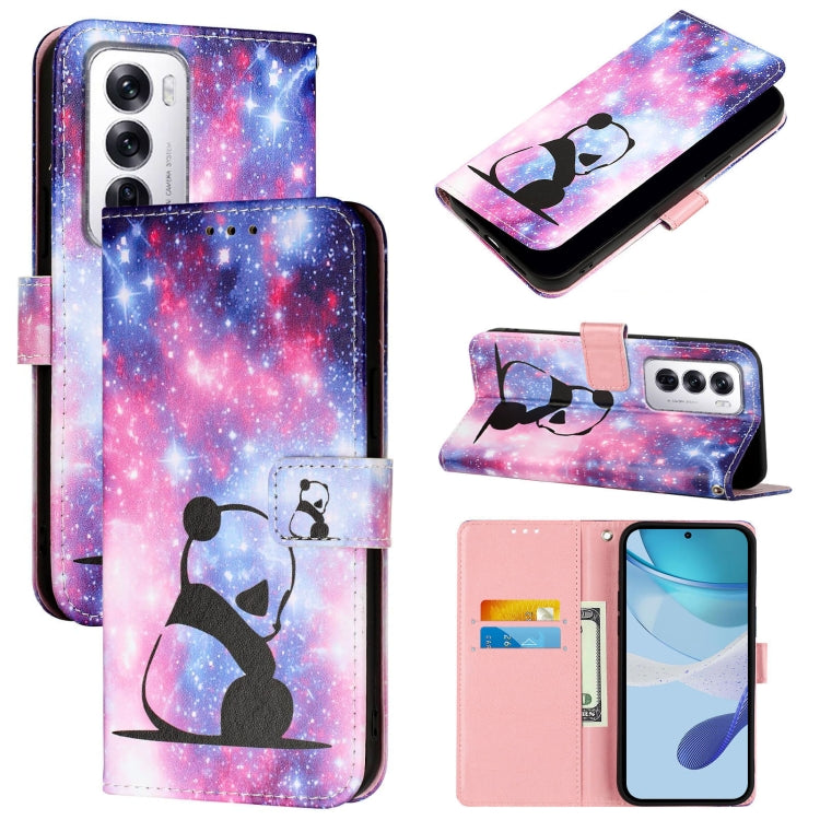 Colored Drawing Pattern Plain Weave Leather Phone Case