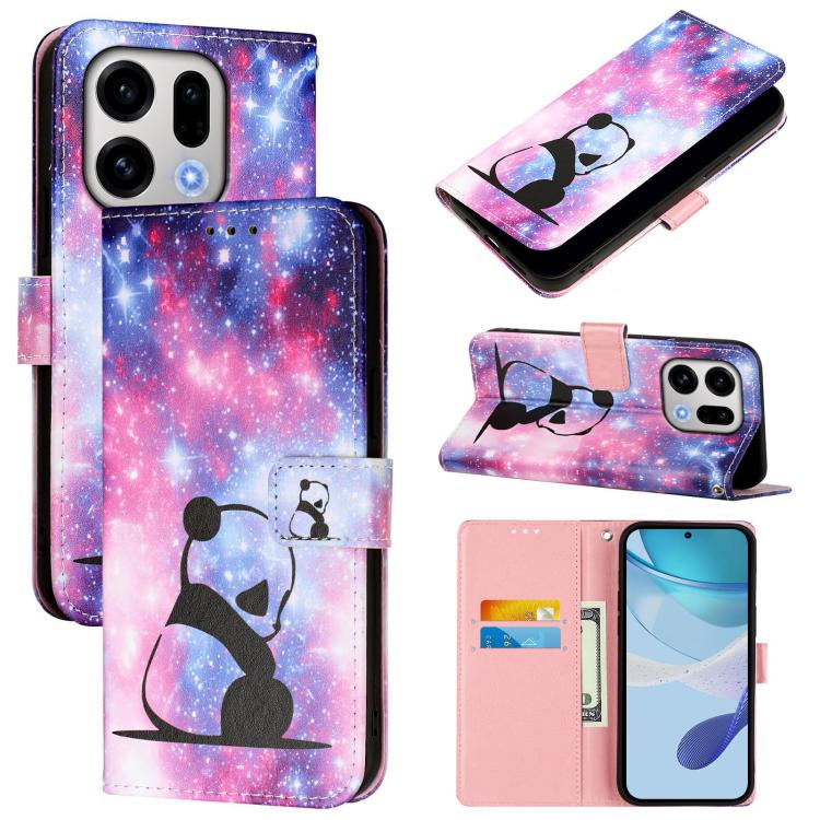 Colored Drawing Pattern Plain Weave Leather Phone Case, For OPPO Find X9s Pro, For OPPO Find X9 Ultra, For OPPO Find X9