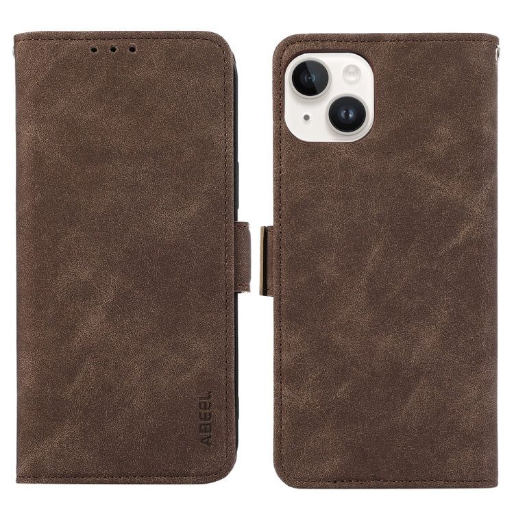 ABEEL Frosted Magnetic RFID Leather Phone Case, For iPhone 16, For iPhone 15 Pro Max, For iPhone 15 Pro, For iPhone 15 Plus