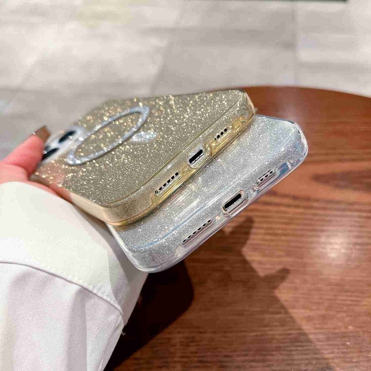 Glitter MagSafe Magnetic TPU Phone Case, For iPhone 15 Pro Max, For iPhone 15 Pro, For iPhone 15 Plus, For iPhone 15