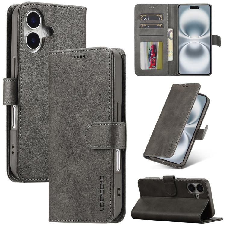 LC.IMEEKE Calf Texture Horizontal Flip Leather Case, For iPhone 18 Pro / 17 Pro, For iPhone 18 Pro Max / 17 Pro Max, For iPhone 16e / 17e, For iPhone 17