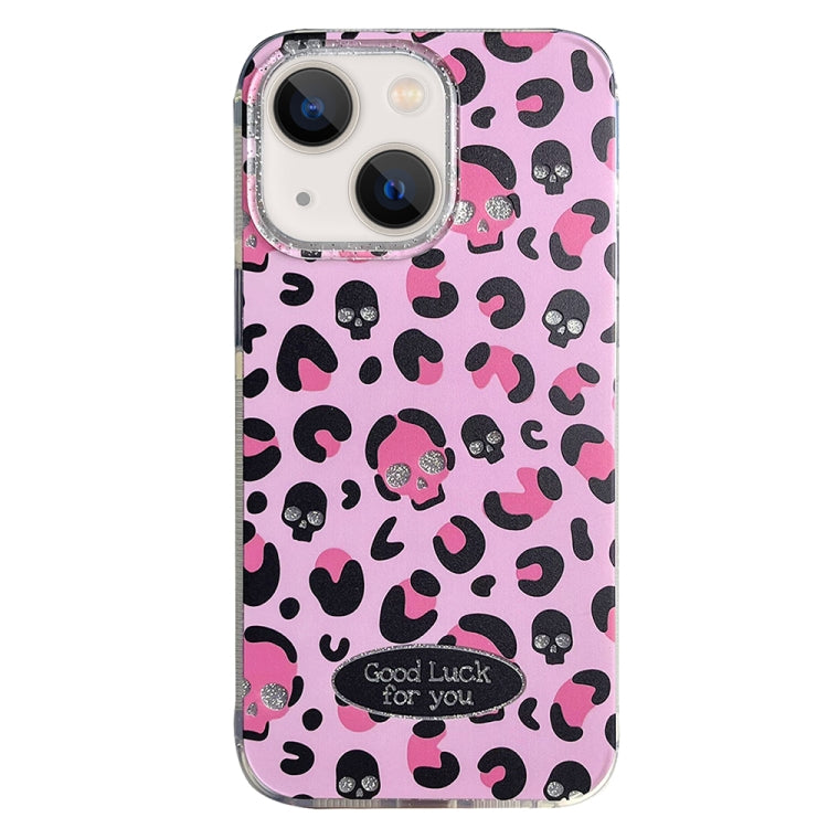 Glitter Powder Leopard Print PC + TPU Phone Case