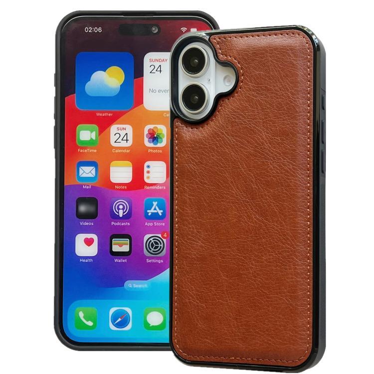 Cowhide Texture Back Cover Phone Case, For iPhone 18 Pro / 17 Pro, For iPhone 18 Pro Max / 17 Pro Max, For iPhone 17e / 16e, For iPhone 17