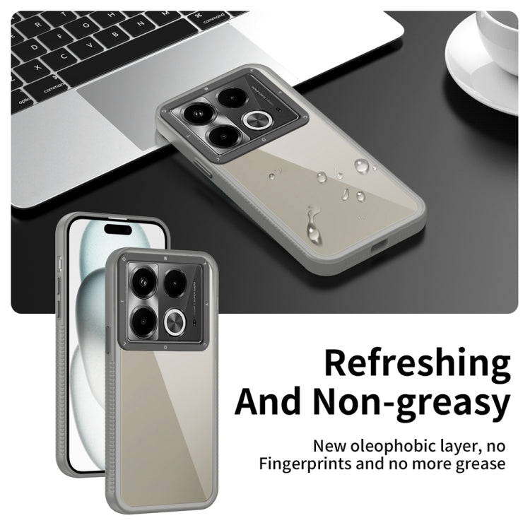 Frame Two Color Lens Ring TPU Phone Case, For Infinix Note 40