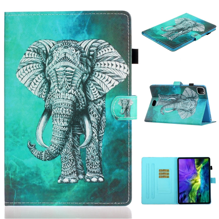 Coloured Drawing Stitching Smart Leather Tablet Case, For iPad Pro 11 2025 / 2024