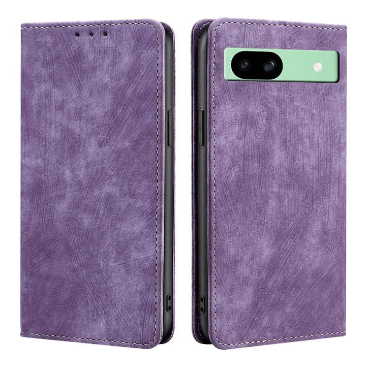 RFID Anti-theft Brush Magnetic Leather Phone Case, For Google Pixel 10a, For Google Pixel 9 Pro XL, For Google Pixel 9, For Google Pixel 8a
