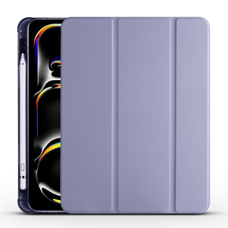 3-fold TPU Leather Smart Tablet Case with Pen Slot, For iPad Air 11 2026 / 2025 / 2024, For iPad Pro 13 2025 / 2024, For iPad Pro 11 2025 / 2024