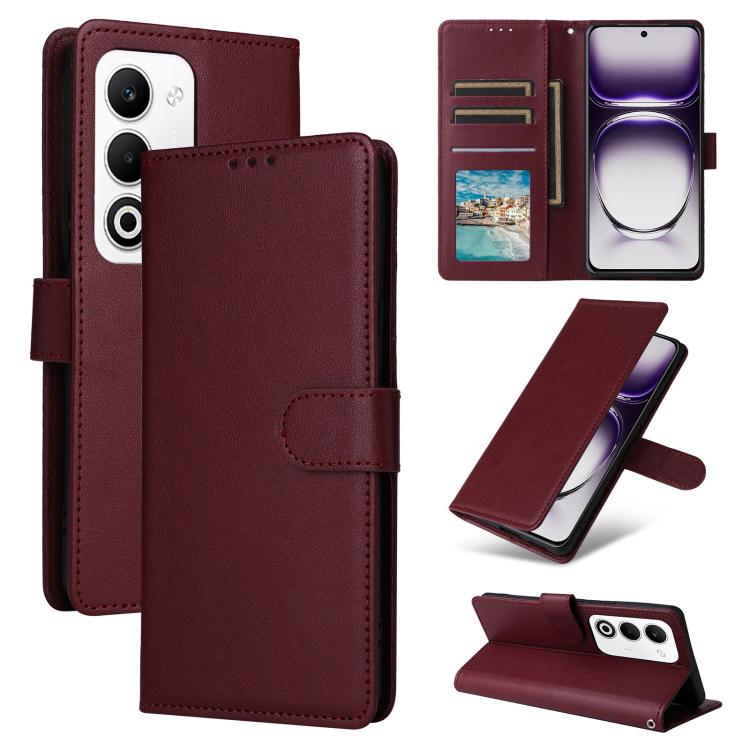 3-Card Slots Multifunctional Leather Phone Case, For OPPO Reno15 5G Global, For OPPO A6 Pro 4G / 5G Global / F31, For OPPO Reno14 F 5G, For OPPO A5 4G / 5G Global