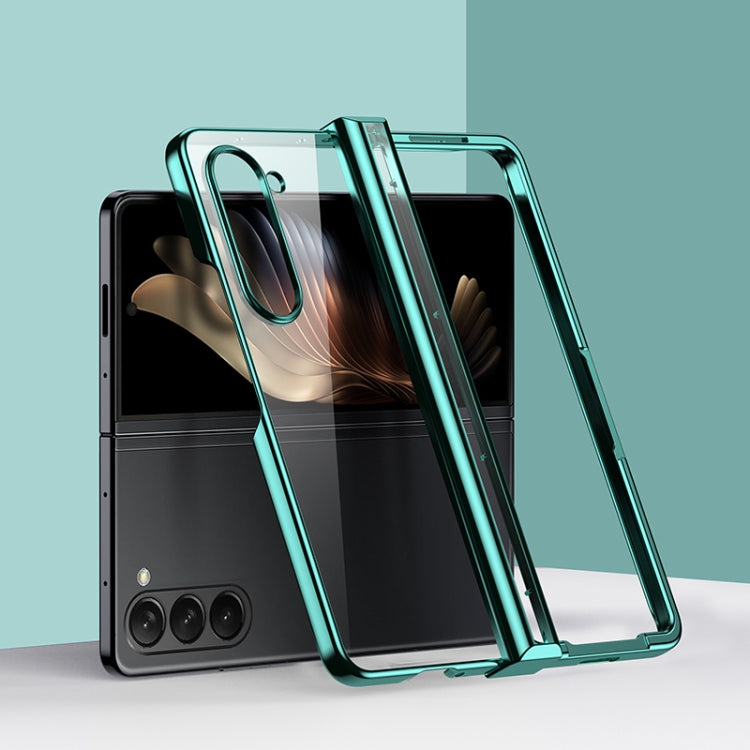 Three Parts 6D Electroplating PC Shockproof Phone Case, For Samsung Galaxy Z Flip7 5G, For Samsung Galaxy Z Fold6