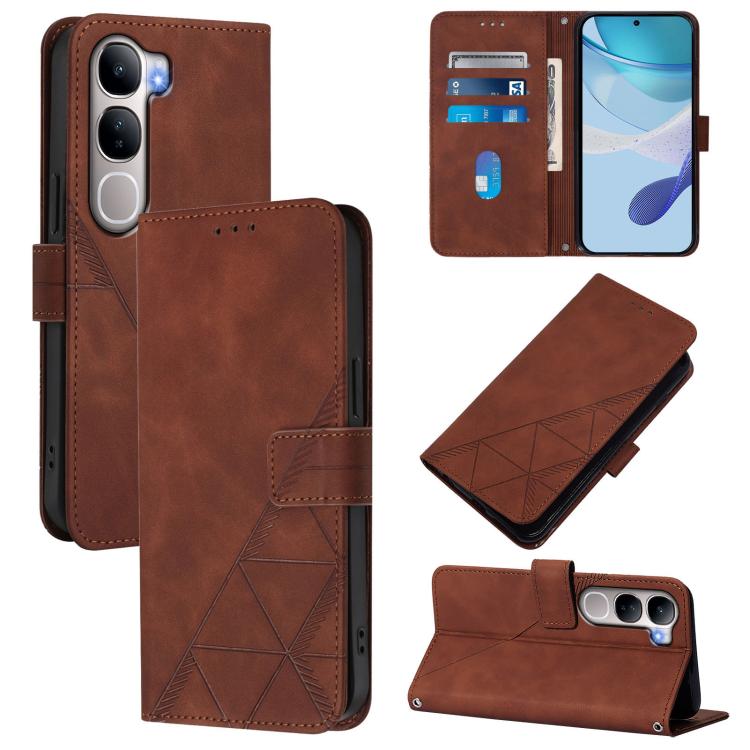 Crossbody 3D Embossed Flip Leather Phone Case, For vivo X300 Ultra, For vivo X300 Pro, For vivo X300, For vivo Y31 5G Global