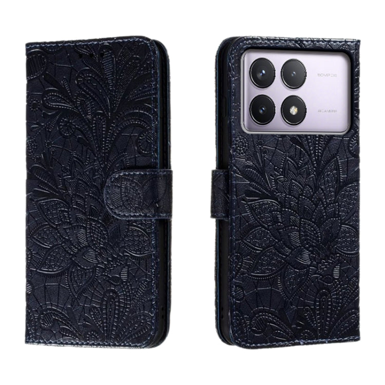 Lace Flower Embossing Flip Leather Phone Case, For Xiaomi Redmi Note 13R Pro, For Xiaomi Redmi K70