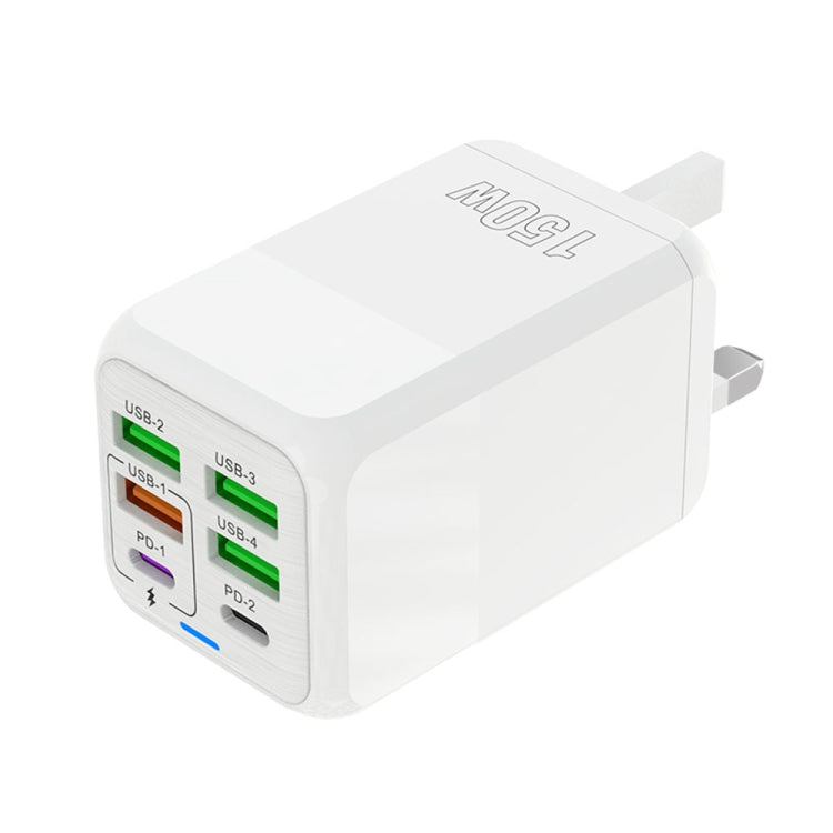 150W 4 x USB + 2 x USB-C / Type-C Multi-port Fast Charger