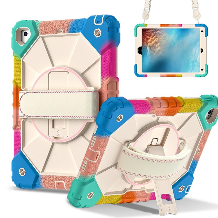 Contrast Color Robot Silicone Hybrid PC Tablet Case, For iPad Pro 9.7 / 9.7 2018 / 2017