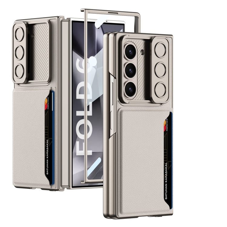 GKK Integrated Ultra-thin Sliding Window Card Slot Phone Case, For Samsung Galaxy Z Fold6