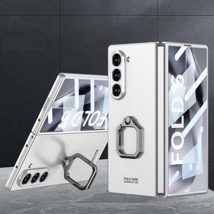 GKK Integrated Accurate Hole Ultra-thin Square Ring Holder Phone Case, For Galaxy Z Fold8 Ultra 5G, For Samsung Galaxy Z Fold7 5G, For Samsung Galaxy Z Fold6