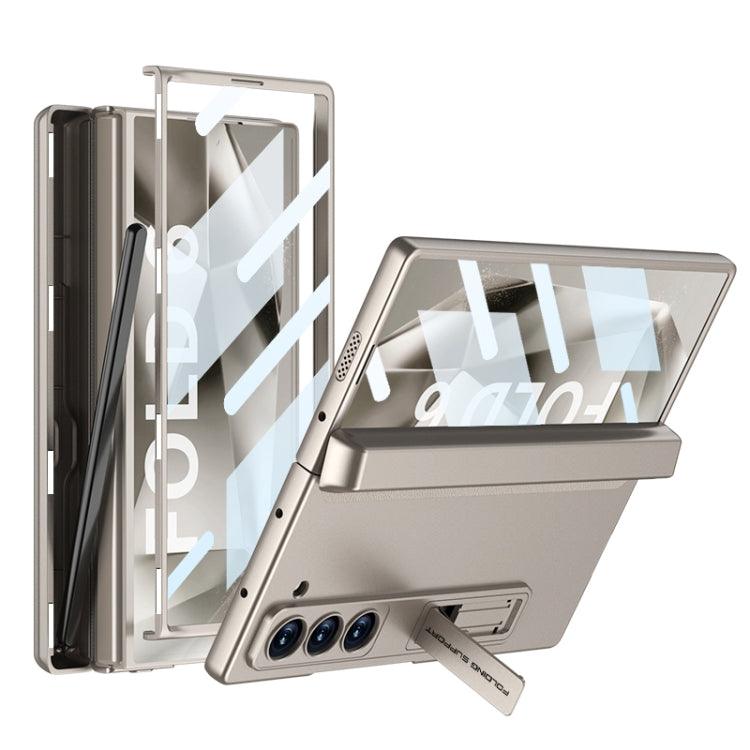 GKK Integrated Magnetic Full Coverage Flip Phone Case with Pen Box, Not Included Pen, For Samsung Galaxy Z Fold6