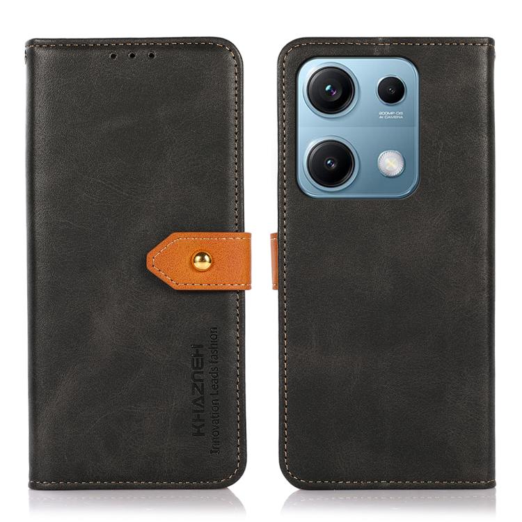 KHAZNEH Cowhide Texture Flip Leather Phone Case, For Redmi 15 5G Global / 15 4G SEA, For Redmi 15 5G / 4G EU 171mm, For Redmi 13X, For Redmi A5 4G 173.3mm, For Redmi A5 4G 171.7mm / Poco C71, For Redmi Note 14S 4G