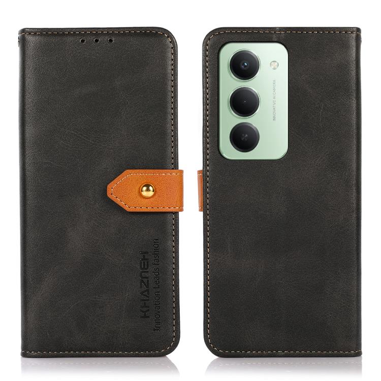 KHAZNEH Cowhide Texture Flip Leather Phone Case, For Redmi Note 15 Pro 4G Global 163.2mm, For Redmi K90/Poco F8 Pro, For Redmi Note 15 Pro 5G Global 163.6mm, For Redmi 15C 5G / 4G EU 173mm, For Redmi 15 5G Global / 15 4G SEA, For Redmi 15 5G / 4G EU 171mm