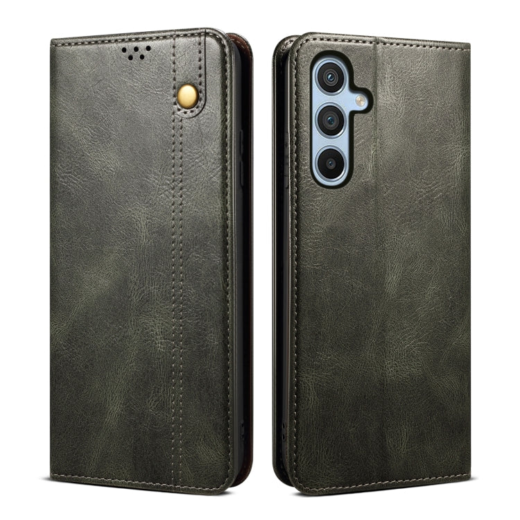 Oil Wax Crazy Horse Texture Leather Phone Case, For Samsung Galaxy S26+ 5G, For Samsung Galaxy S26 Ultra 5G, For Samsung Galaxy S26 5G, For Samsung Galaxy S25 FE 5G, For Samsung Galaxy S25 Edge 5G, For Samsung Galaxy S25 5G