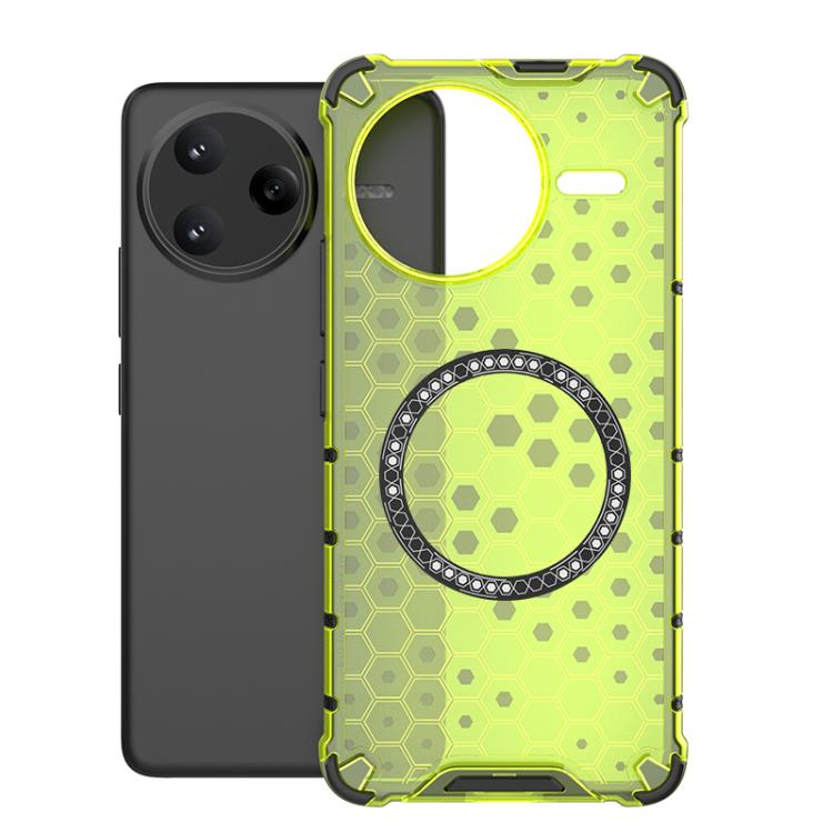 Honeycomb Magnetic Ring Shockproof Phone Case, For Redmi 15 5G / 4G EU 171mm, For Redmi 15C 5G / 4G Global 171mm, For Redmi A5 4G 171.7mm / Poco C71, For Redmi K80 Pro 5G / Poco F7 Ultra