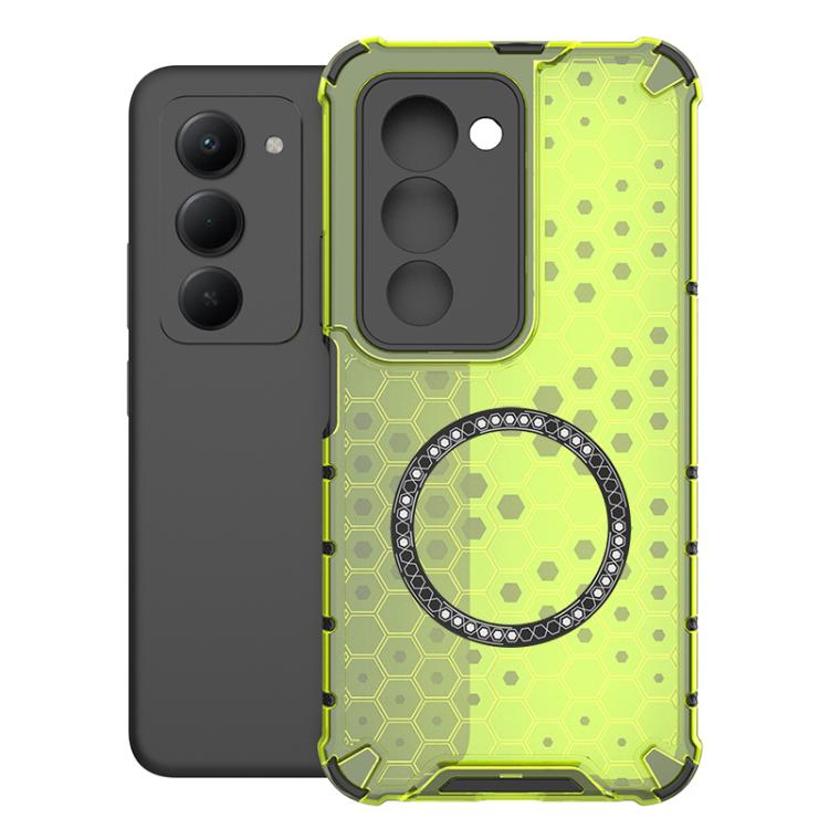 Honeycomb Magnetic Ring Shockproof Phone Case, For Redmi Note 15 Pro+ 5G Global 163.3mm, For Redmi Note 15 5G Global 164mm, For Redmi Note 15 Pro 5G Global 163.6mm, For Redmi 15 5G Global / 15 4G SEA 169.5mm
