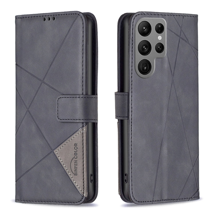 Magnetic Buckle Rhombus Texture Leather Phone Case, For Samsung Galaxy S25 Edge 5G, For Samsung Galaxy S25 5G, For Samsung Galaxy S25+ 5G, For Samsung Galaxy S25 Ultra 5G