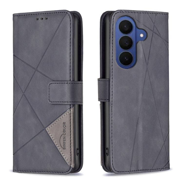 Magnetic Buckle Rhombus Texture Leather Phone Case, For Galaxy S27+ 5G, For Galaxy S26 FE 5G, For Samsung Galaxy S26 Ultra 5G, For Samsung Galaxy S26 5G